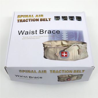 Cinturón de tracción lumbar Cinturón de la cintura inflable para la columna lumbar Cinturón cómodo 