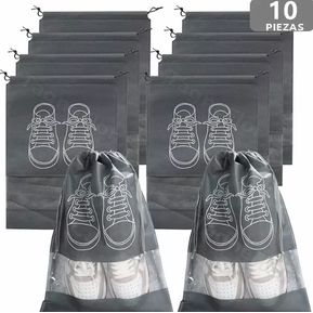 Bolsa Tela Para Guardar Zapatos Viaje Organizador X10