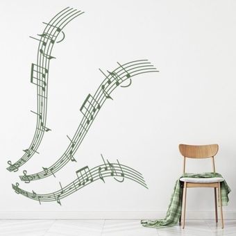 Musical Notes Music Staff Wall Sticker Ws-17807 Avery 