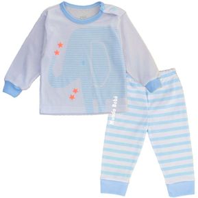 Pijama Para Bebe Niño Enteriza Elefante azul