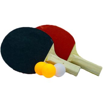 Set de 2 Paletas de Ping Pong + 3 Pelotas K-FIT