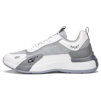 Calzado deportivo de todo fósforo de moda coreana para hombre-Blanco Calzado deportivo de todo fósforo de moda coreana para hombre-Blanco