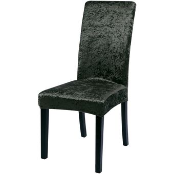 Fundas de tela brillante de terciopelo para sillas,fundas antipolvo de tamaño Universal,fundas para sillas elásticas,funda de asiento,para comedor #Gray 