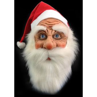 peluca fiesta de navidad Barba Máscara de látex de Papá Noel para exteriores disfraz Ornamen de Papá Noel #bent moustache vestido 