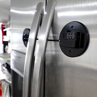 Refrigerador Adhesivo fuerte Cerradura de palabra P de 3 dígitos para 