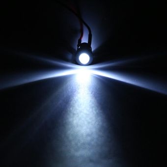 LED de luz intermitente precableada ultrabrillante de 12v Soportes prominentes-5 mm Blanco 5 mm 1 
