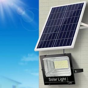 Lampara Solar Reflector Exteriores De 500w Control Remoto