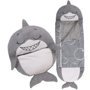 Cobija almohada tiburón gris happy peluche