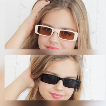 Gafas de sol rectangulares de tendencia Las gafas de solmujer 