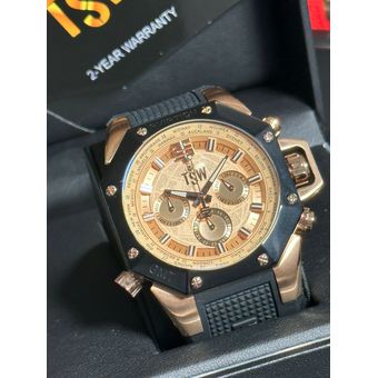 Reloj TechnoSport TS 100 6AV Negro oro rosa Linio Colombia