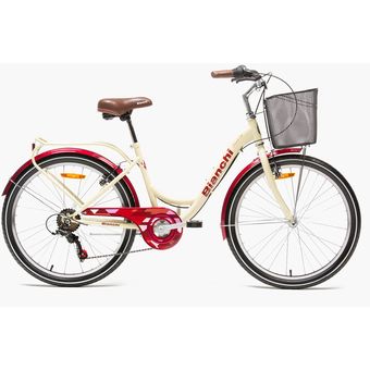 Bicicleta Street Mujer Aro 24 Bianchi Beige Bianchi Knasta Chile