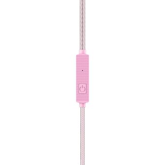 rosa Auriculares internos con cable 1,2 m línea de graves 