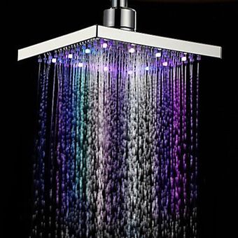 LALA LED agua que cambia de color moderno brillo lluvi cuadrado 