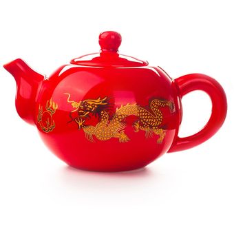 juego de té de cerá tetera de dragón chino Tetera de Cerámica Roja 