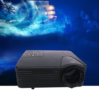 PROYECTOR H80 Portable Mini 640x480 Pixels Full HD 0 Más brillante y claro LED Proyector Video Home Cinema Theatre 