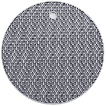 nido de abeja tapete de silicona de grado alimenticio protección del medio ambiente de alta temperatura de color gris 