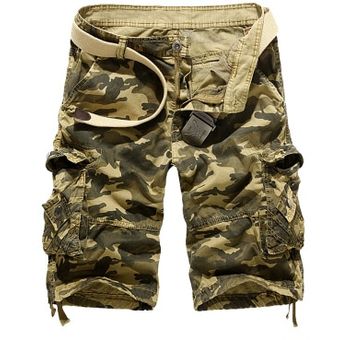 Pantalones Cortos Holgados Cargo De Camuflaje Para Hombre Pantalones Cortos Camuflaje Militar De Verano A La Moda Para Hombre Pantalones Cortos Cargo Sin Cinturon Khaki Linio Peru Un055fa07lssrlpe