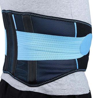 negro Aptitud de los deportes de la correa de neopreno de color soporte abdominal Ajuste Deportes cinturón y azul 