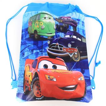 Disney Cars-bolsas de algodón con cordón para niños mochilas para z 