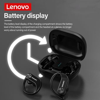 Auriculares Inalámbricos Bluetooth Lenovo LP7 Deportivos Negro 