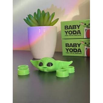 Set 2 Tapas Exprimidoras de Crema Dental Baby Yoda