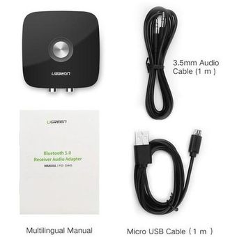 UGREEN Receptor Bluetooth a Audio 3.5mm para Altavoces y Radio de