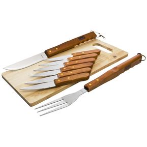 Kit de herramientas para asado 8 piezas con tabla Mr Beef