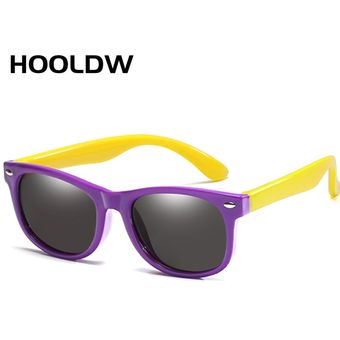 HOOLDW-gafas de sol polarizadas de silicona para niños y niñas lent 