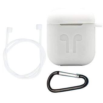 Aplicable para Apple AirPods Cubierta de auriculares de silicona Anti-Perdido Cuerda Cuelga 