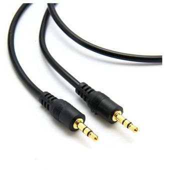 Cable 1X1 Auxiliar Plug 3.5Mm 1.5 Metros Negro Aud