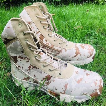 Botas Militares de camuflaje para Hombre y mujer zapatos tácticos d 