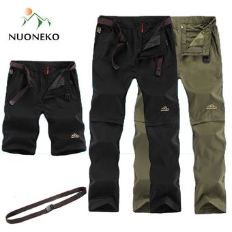 pantalones de senderismo de secado rápido para hombre,Shorts deportivos extraíbles para exteriores,senderismo,acampada,impermeables,PN10,novedad de verano #ArmyGreen 