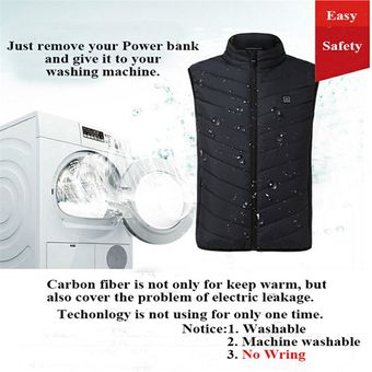 Chaleco de calefacción recargable inteligente Chaleco de calefacción eléctrica Chaleco de algodón ropa de chaqueta 