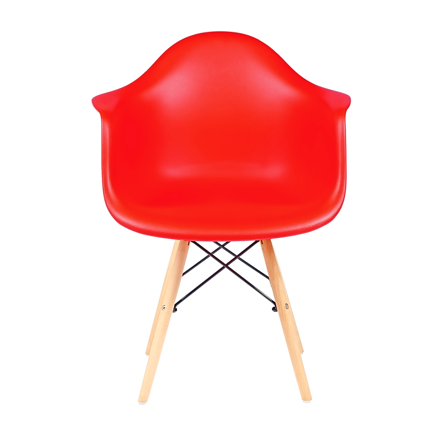 Set de 2 sillas Eames con Brazos Keiä Kohler-Rojo