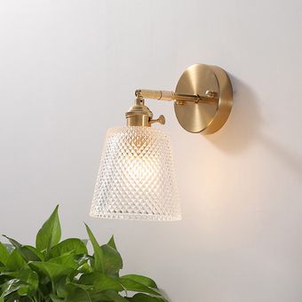 candelabro de l Lámpara de pared de cristal moderna de estilo nórdico 