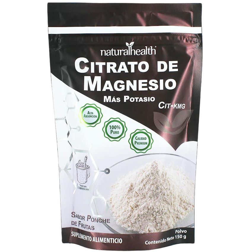 Citrato de Magnesio Potasio150 g Ponche de Frutas Natural Health