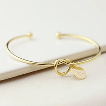 Nombre Joyas Femeninas Primera Pulsera De Letras De Aleación 