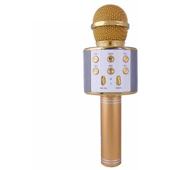 WS858 de micrófono inalámbrico del hogar KTV que jugar música micrófono de karaoke práctica 
