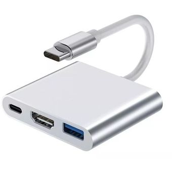 Adaptador USB a USB C Plata, USB 3.1 Type C (Tipo C) a USB 3.0 Adaptador  para MacBook y otros dispositivos - Cables y adaptadores para teléfonos  móviles - Los mejores precios