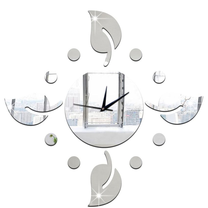 Reloj de pared acrílico Gardenia Creativa 3D Acrílico Mirror Reloj de pared
