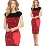 Vestido De Oficina Yucheer  Rojo