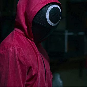 Disfraz para Squid Game Jumpsuit con capucha y máscara Outh Corea Cosplay Outfit 