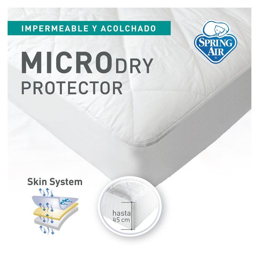 Protector De Colchón Spring Air - Micro - Dry