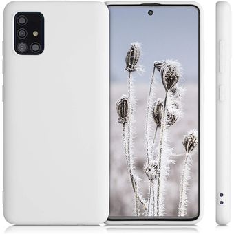 Generico - Estuche Para Samsung Galaxy A51 Silicón Case color Blanco