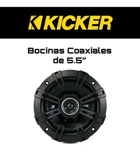 Set De Bocinas Coaxiales Kicker Dsc504 2 Vías 5.25  200w Máx
