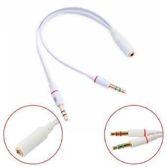 Cable Sonido Divisor Tristereo 1 Hembra A Dos Machos 3.5mm