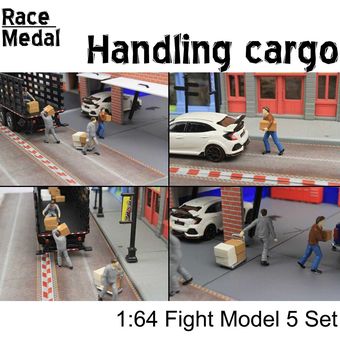 1:64 escala modelo de ciudad manipuladores de carga figura modelo de e 