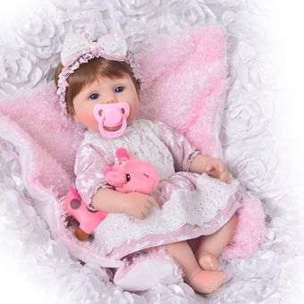 KEIUMI lindo silicona Rebron Baby Dolls recién nacido 17 pulgadas real 