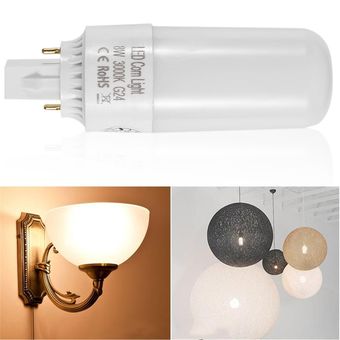 Spotlight lámparas de bajo consumo LED 8W E27 G24 GX24 Lamparas Iluminación para el hogar 