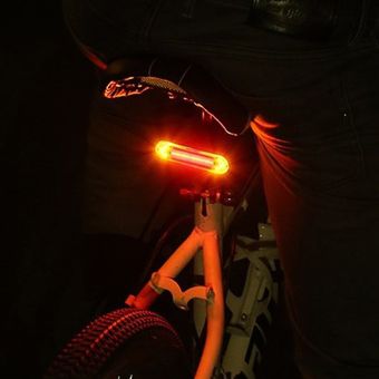 KB600 inteligente de conducción remota de la cola de la bicicleta LED de luz USB recargable luz de la cola 